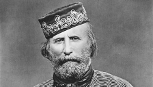 Giuseppe Garibaldi mit Kopfbedeckung