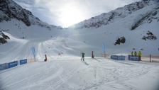 Gesteckte Rennstrecke im Kaunertal